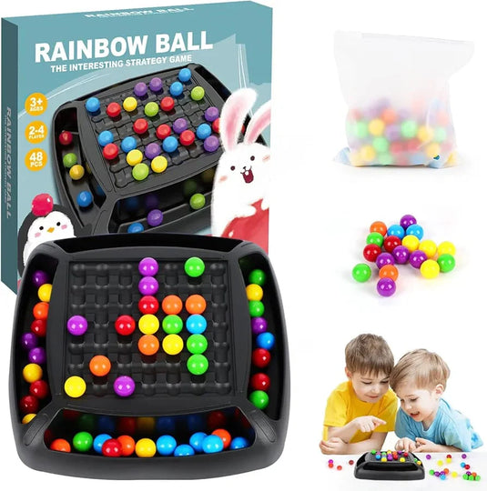 Intellectual Rainbow Chessboard Ball Game