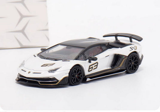 Die Cast Lamborghini Aventador Svj 63 | 1:32 Scale (White)