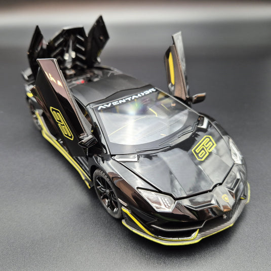 Die Cast Lamborghini Aventador Svj 63 | 1:32 Scale (Black)