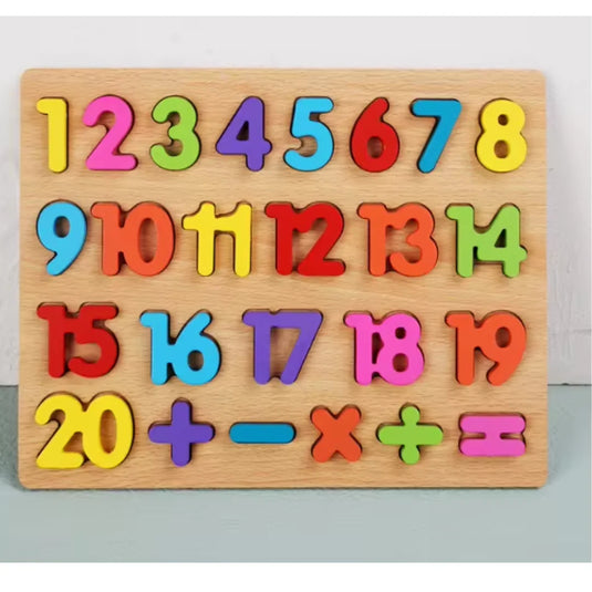 3D 123 Wooden Learning Board