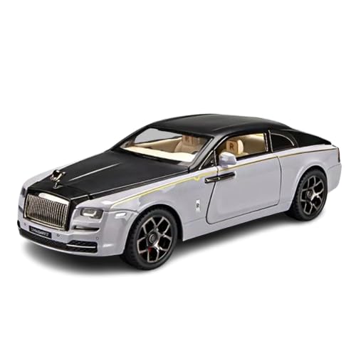 Die Cast Rolls Royce Wraith | 1:22 Scale (Silver & Black)
