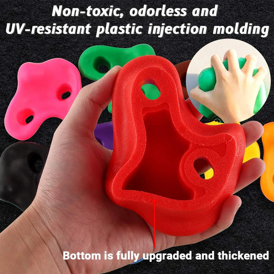 Colorful Rock Climbing Holds Plastic Material- 10 pieces