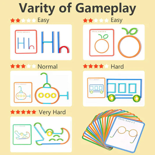 Wooden Sticks & Rings Pattern Matching