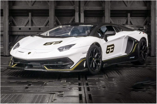 Die Cast Lamborghini Aventador Svj 63 | 1:32 Scale (White)