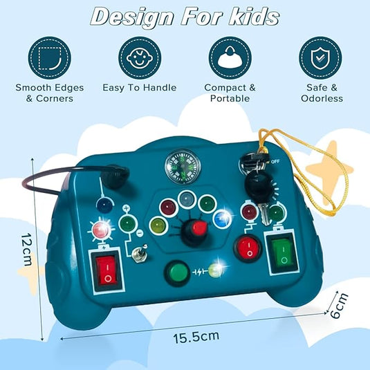 Montessori Busy Board With 12 LED Lights - 786