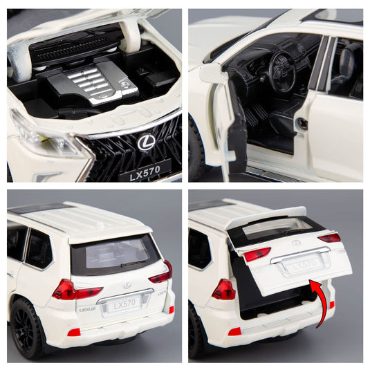 Die Cast Lexus 570 | 1:32 Scale (Off White)