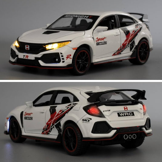 Die Cast Honda Civic Type R | 1:32 Scale (White)