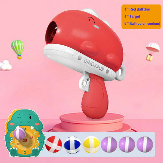 Dinosaur Sticky Ball Gun Shooting Game