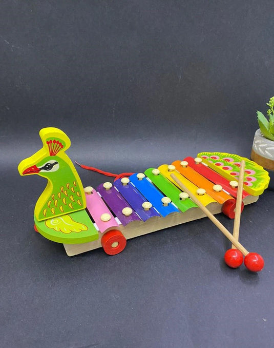 Wooden Peacock Xylophone