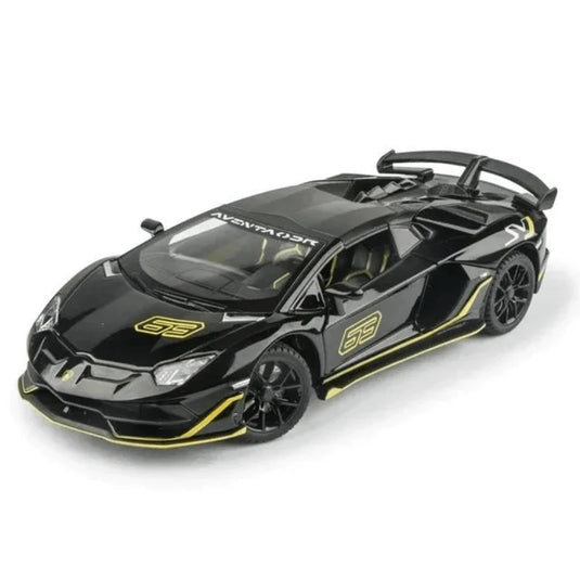 Die Cast Lamborghini Aventador Svj 63 | 1:32 Scale (Black)