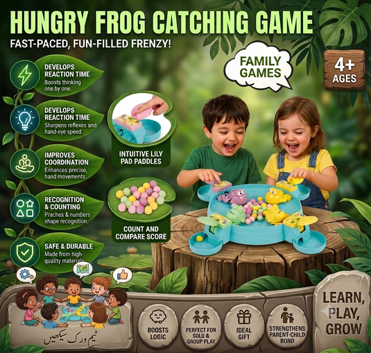 Hungry Frog Catching Game