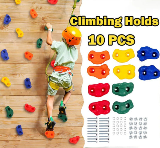Colorful Rock Climbing Holds Plastic Material- 10 pieces