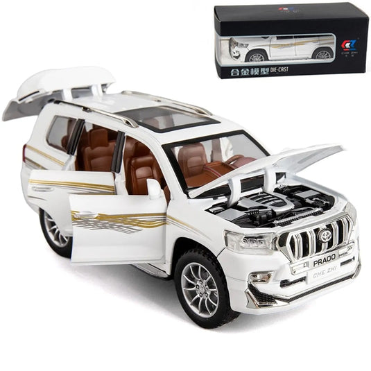 Die Cast Prado Land Cruiser | 1:24 Scale (White)