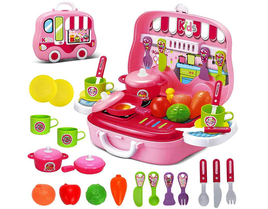 Kitchen Cooking Set For Girls - 25 Pcs