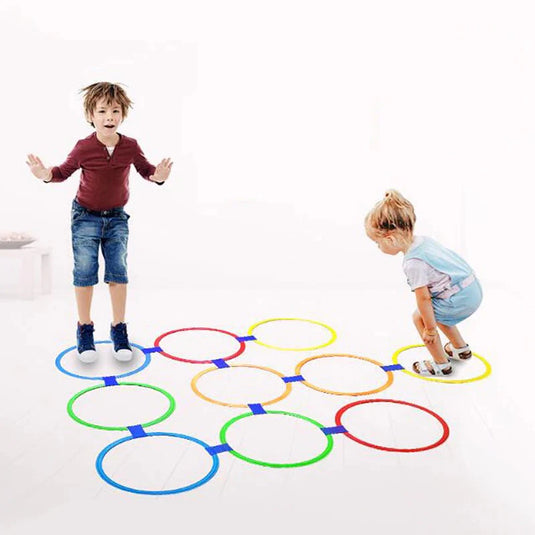 Hopscotch Rings Pretend Play - 10 Pieces