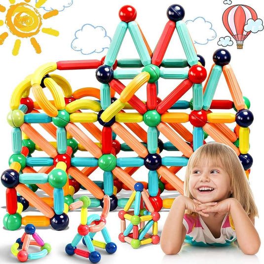 64 Pcs Magnetic Building Blocks