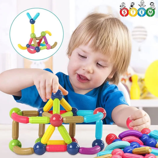 64 Pcs Magnetic Building Blocks