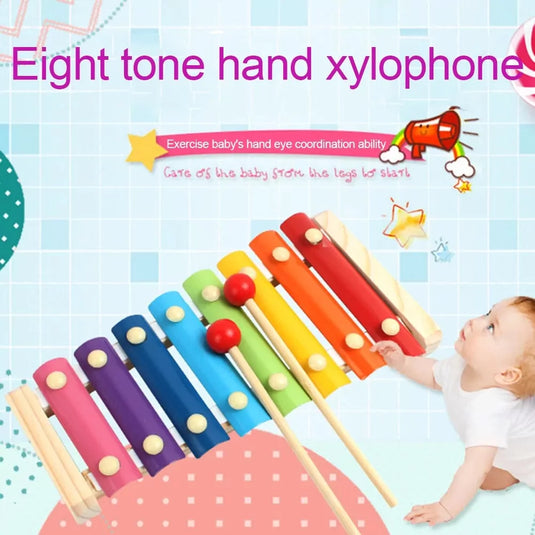 Wooden Hand Knock Xylophone