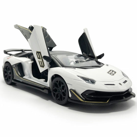 Die Cast Lamborghini Aventador Svj 63 | 1:32 Scale (White)