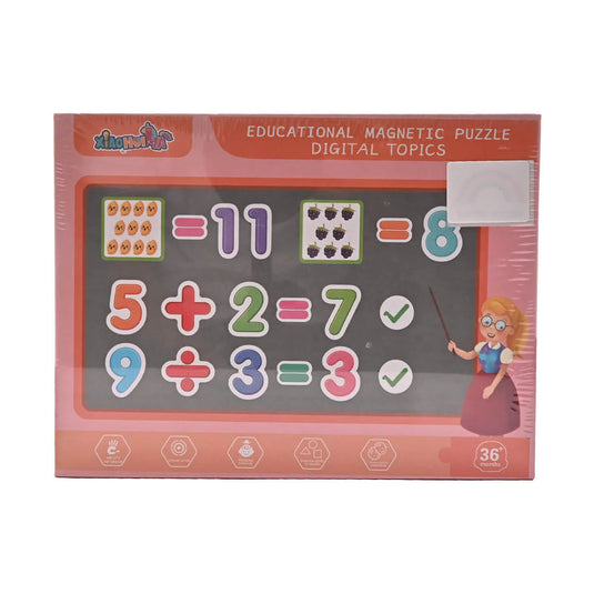 Wooden And Magnetic Educational Puzzle Digital Topics