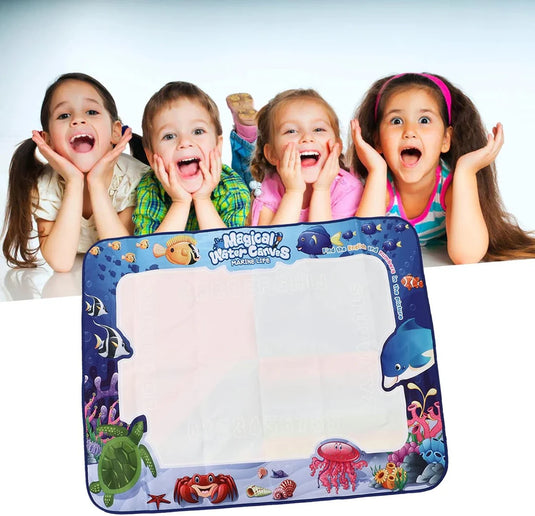 Mini Magical Water Aqua Doodle Mat - 2 Pens and Stencils
