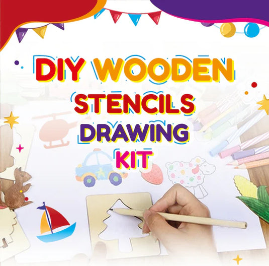 Wooden Stencils Drawing Kit DIY