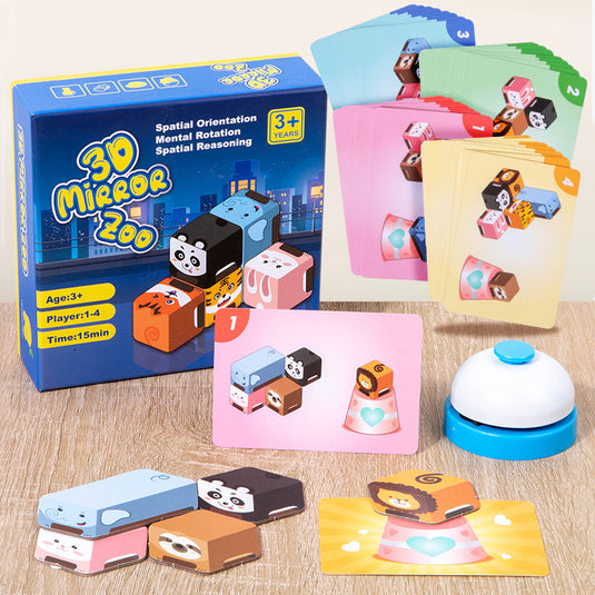 3D Mirror Zoo Puzzle