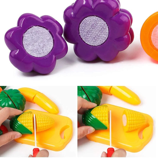 Fruits Cutting Play Set with Knife Board - 6 Pieces