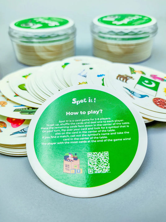 Spot it Game Pakistan Active Play Acrylic Box - 46 Cards