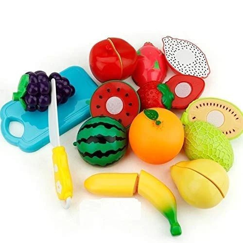 Fruits Cutting Play Set with Knife Board - 6 Pieces