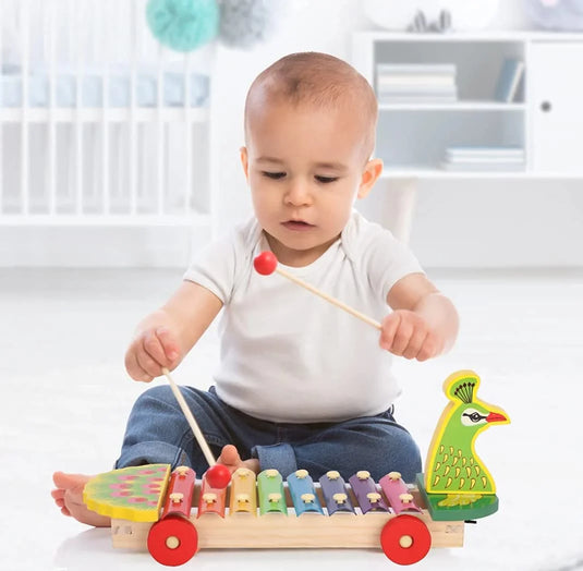 Wooden Peacock Xylophone