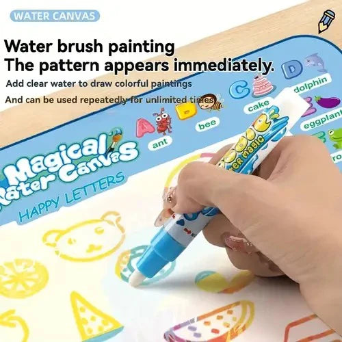 Mini Magical Water Aqua Doodle Mat - 2 Pens and Stencils