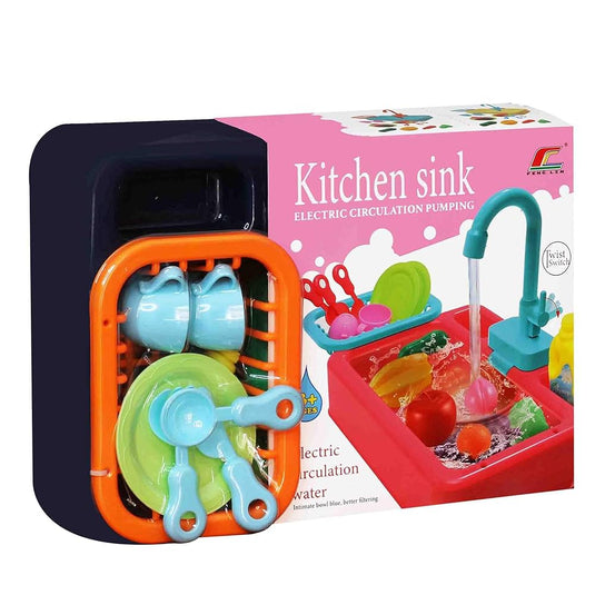 Pretend Play Kitchen Dishwasher Set for Kids
