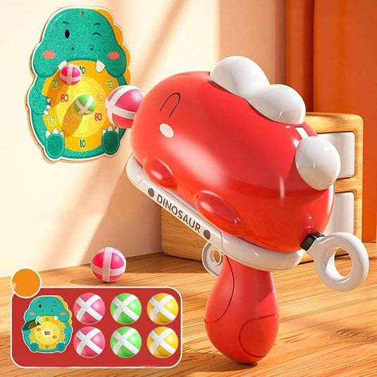Dinosaur Sticky Ball Gun Shooting Game