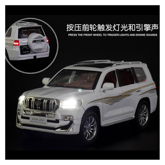 Die Cast Prado Land Cruiser | 1:24 Scale (White)