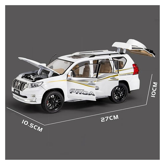 Die Cast Prado Land Cruiser | 1:24 Scale (White)