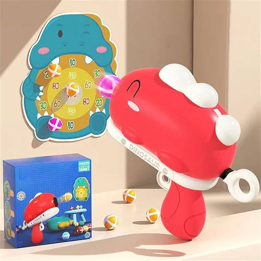 Dinosaur Sticky Ball Gun Shooting Game