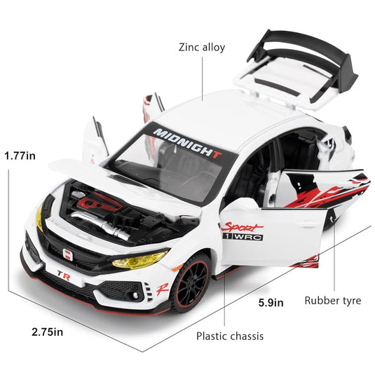 Die Cast Honda Civic Type R | 1:32 Scale (White)