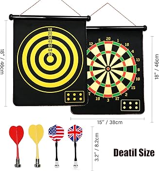 Foldable Magnetic Dart Board