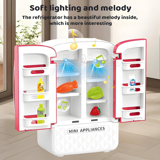 Pretend Play Refrigerator For Kids