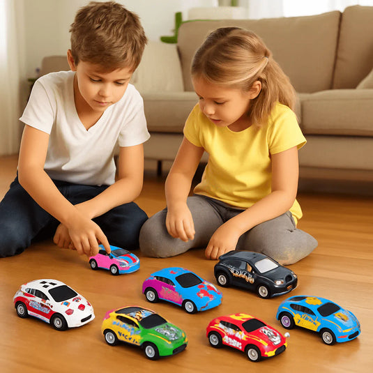 Pack of 6 | Die-Cast Pull Back Racing Car Set