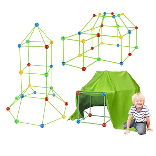 DIY Colorful 3D Pipe Connection Tent Series 88 pieces