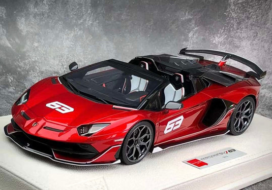 Die Cast Lamborghini Aventador Svj 63 | 1:32 Scale (Red)