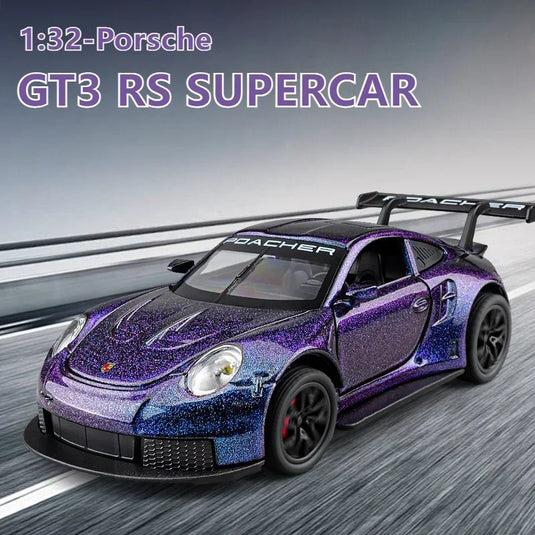 Die Cast Porsche GT3 RS | 1:32 Scale (Glitter Purple)