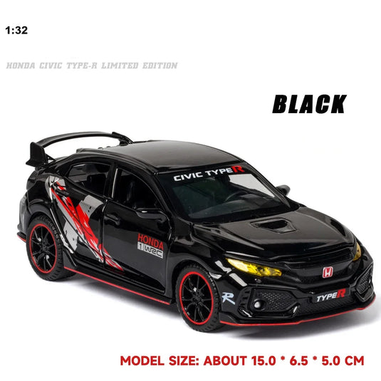 Die Cast Honda Civic Type R | 1:32 Scale (Black)