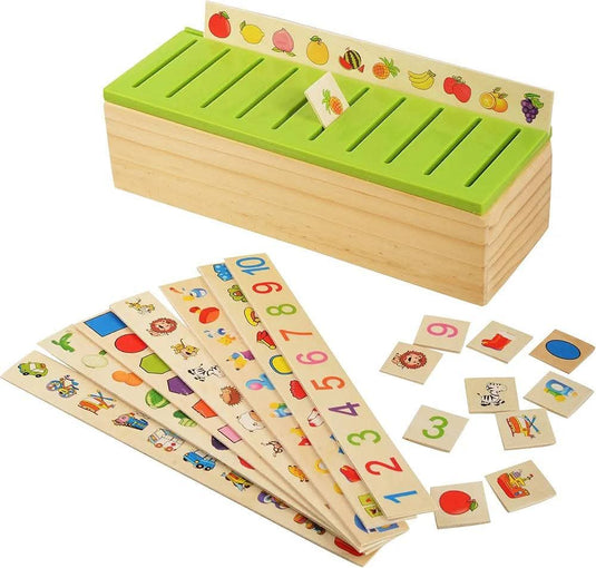 Wooden Knowledge Classification Box